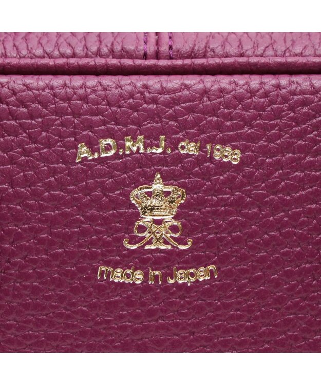 A.D.M.J. 【牛革】ボストン23cm ダークピンク