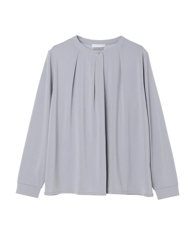 Green Parks ＢＰ　釦付き長袖ブラウソー Sax