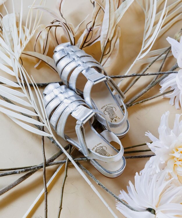 BONTRE 【BONTRE/ボントレ】バックストラップ付グルカサンダル/20402-RS シルバー