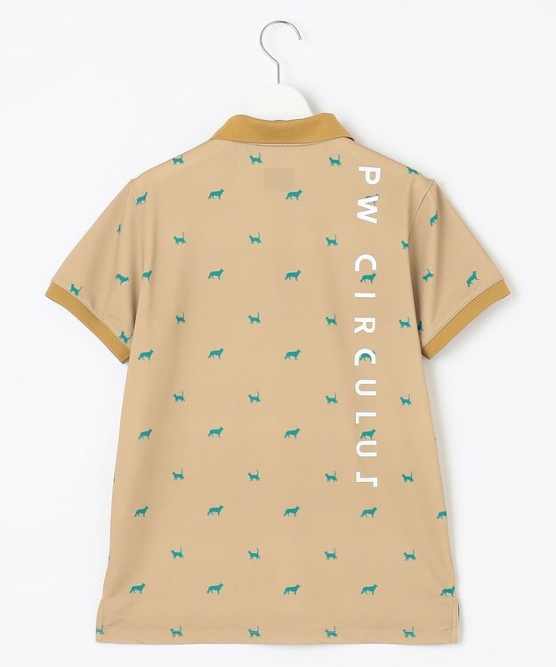 PW CIRCULUS 【WOMEN】【ストレッチ / UVケア】アニマルプリント カノコ ポロシャツ ゴルフウェア レディース ベージュ系5