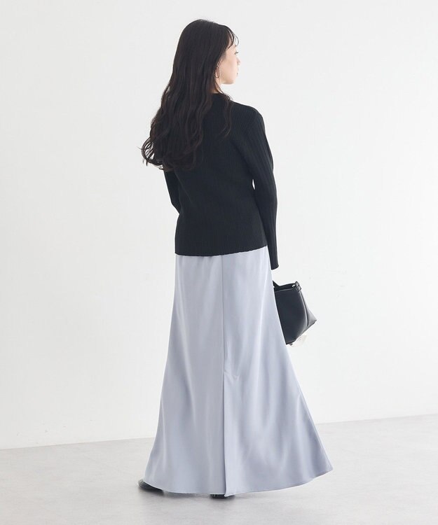 earth music&ecology レギュラーカラーニットカーディガン Black