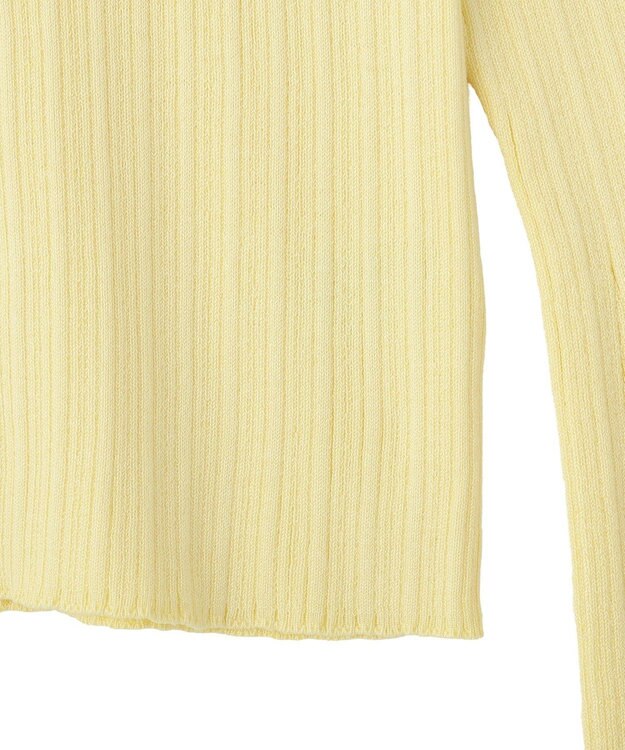 earth music&ecology レギュラーカラーニットカーディガン Yellow