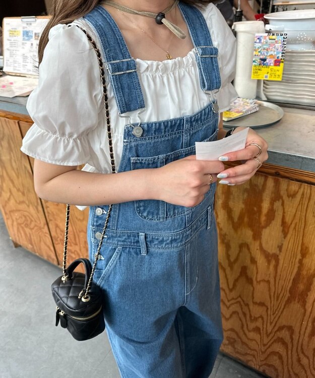 WEGO デニムオーバーオール デニム中濃色