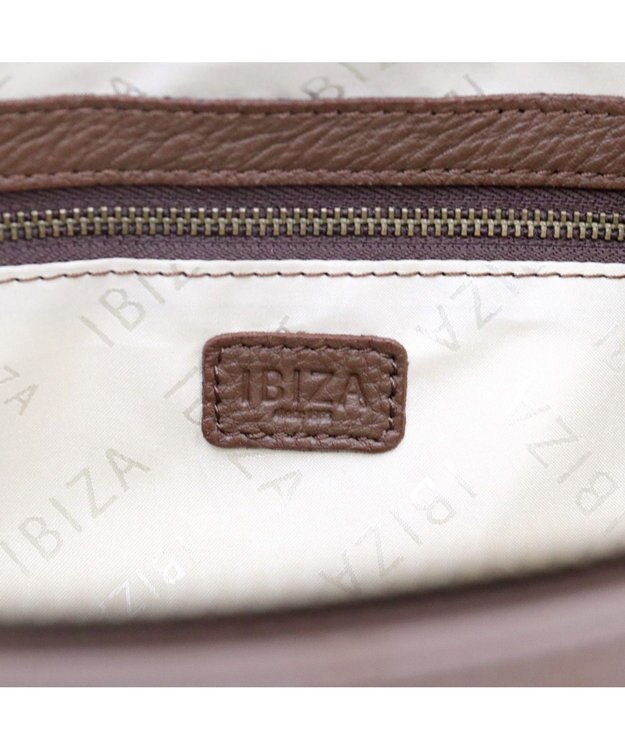IBIZA ロゴナイロン　セミショルダーバッグ ピンクベージュ