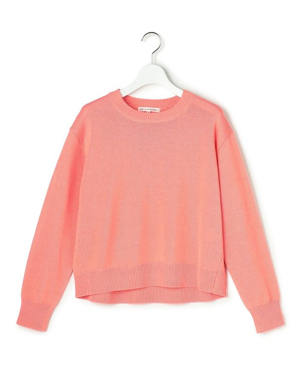 23区 【先行予約】コットンギマ クルーネック ニット ピンク系