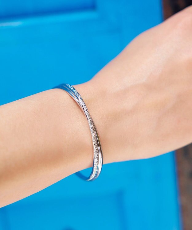 Tiaclasse メタルコンビバングル シルバー