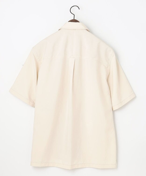 JOSEPH ABBOUD MOUNTAIN 【UNISEX】軽量/撥水 ZIP UPシャツ ホワイト系