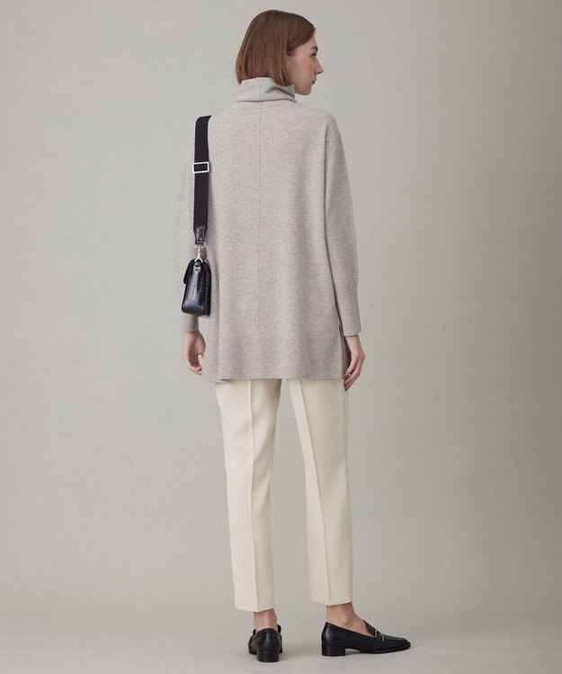 ICB 【洗える】ソフトウールハイゲージ ハイネックプルオーバー ライトグレー系