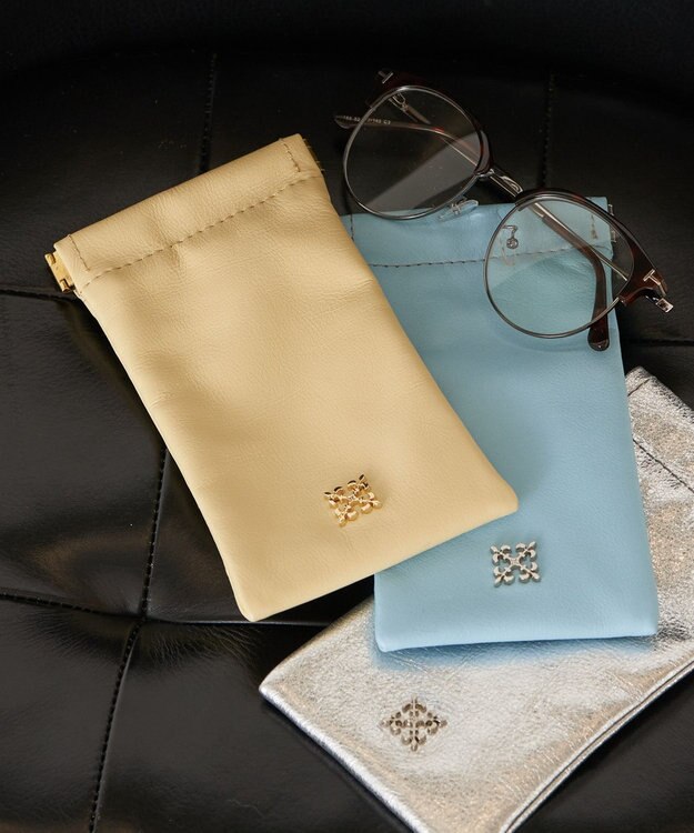 russet ソフトレザー眼鏡ケース(Z-228) CreamYE