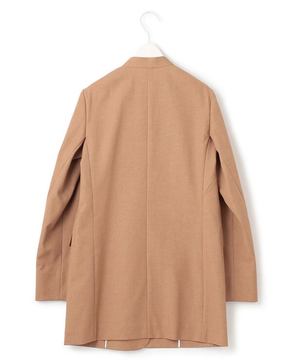 ICB 【セットアップ対応・洗える】 LooseWeave ノーカラージャケット レディッシュブラウン系