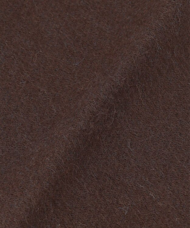 ICB リバーシブルウールマフラー バーントブラウン×サファイア系