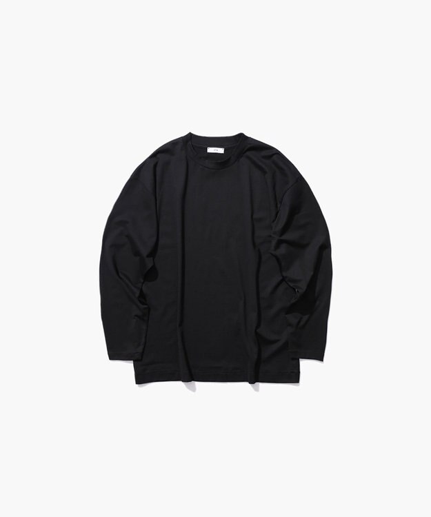 ATON SUVIN60/2 | オーバーサイズ L/S Tシャツ - UNISEX BLACK
