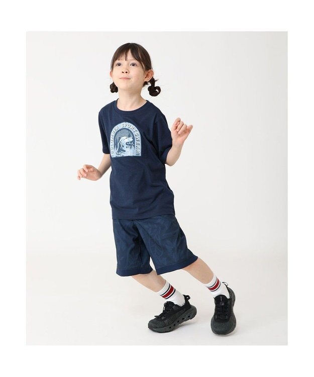 Columbia Columbia/ 【KIDS】ラプードルパスショートスリーブTシャツ /コロンビア Collegiate Navy、 Furry Friend