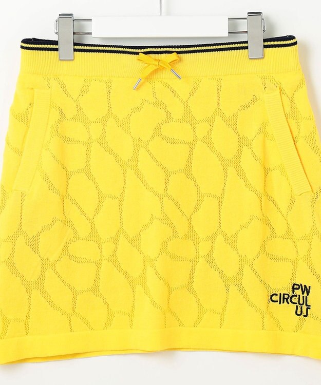 PW CIRCULUS 【WOMEN】ジラフメッシュ スカート ゴルフウェア レディース イエロー系