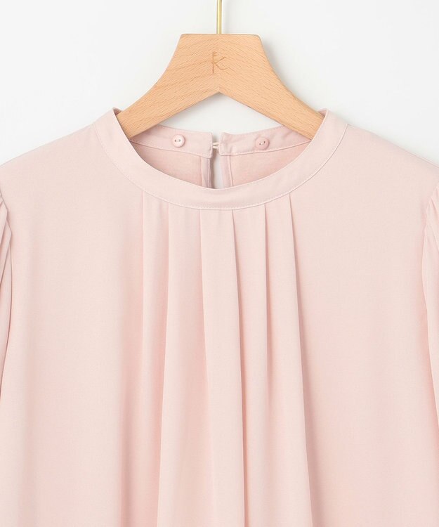 組曲 S 【WEB限定・2WAY】ジョーゼットシフォンレース襟 ブラウス ピンク系