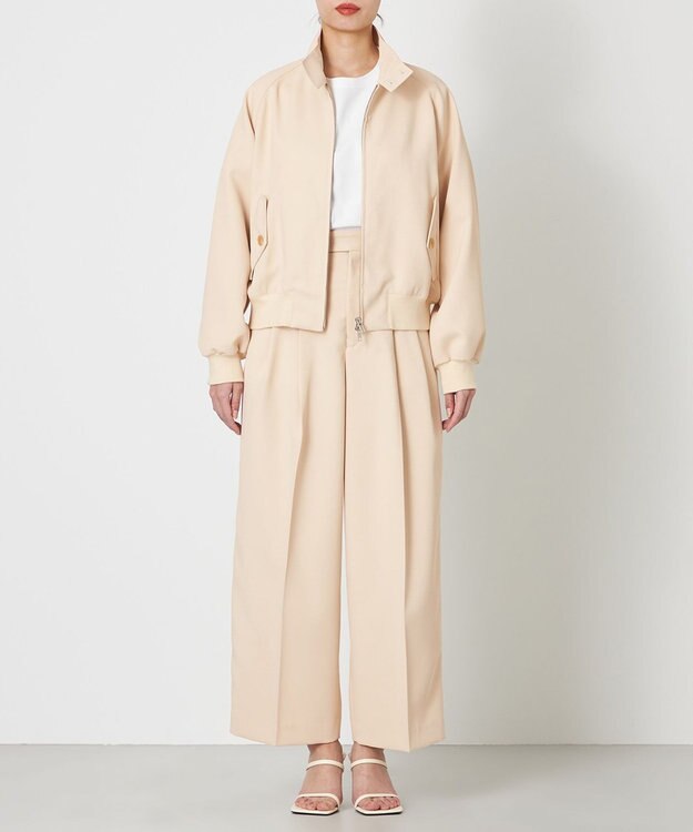 NAVE 【ReNAVE・セットアップ可/洗える/撥水加工】ホロウツイル ブルゾン ベージュ系