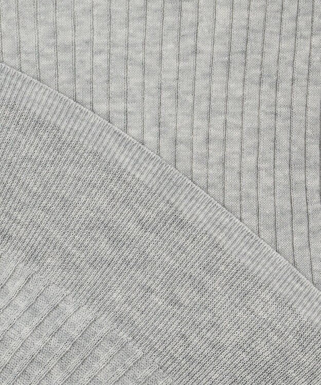 23区 【エステータ】シアーニット 長袖リブ ライトグレー系