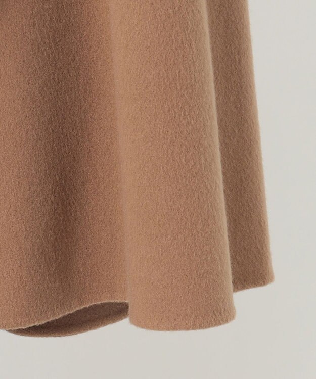 23区 L 【エステータ】MTRウールカシミヤリバー マント キャメル系