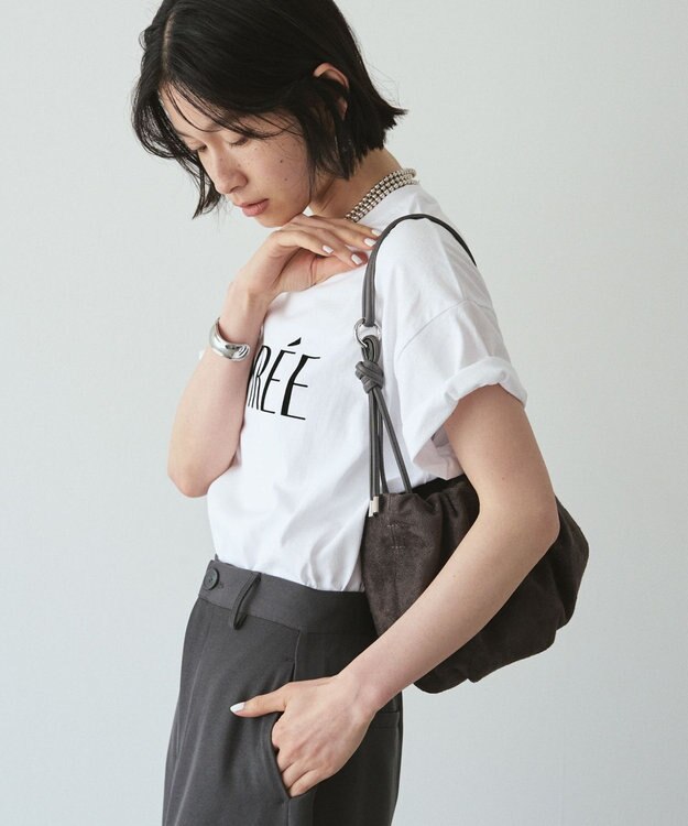 russet 【WEB限定】スエード巾着4WAYショルダーバッグ(CE-1793-WEB) Gray