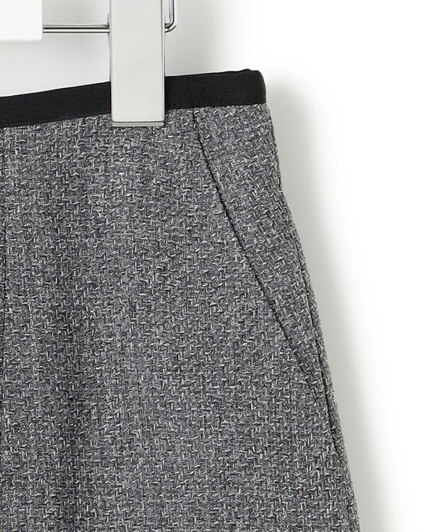 23区 【洗える】ツイーディーエトワール Aライン スカート グレー系