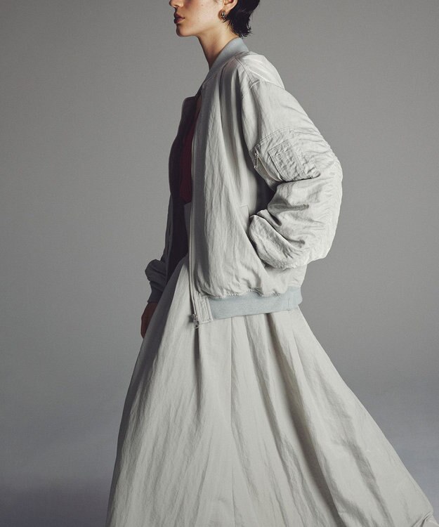 uncrave ヴィンテージタフタ MA-1 ライトグレー