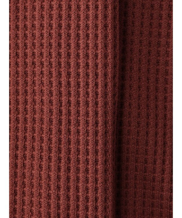 CRAFT STANDARD BOUTIQUE ワッフルレイヤード風プルオーバー Brick Red