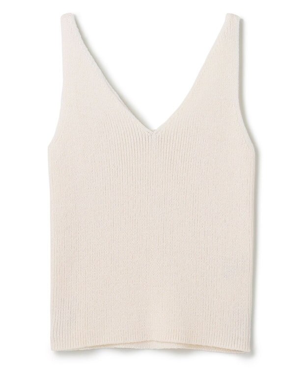 BEIGE， COME / ニットトップス White