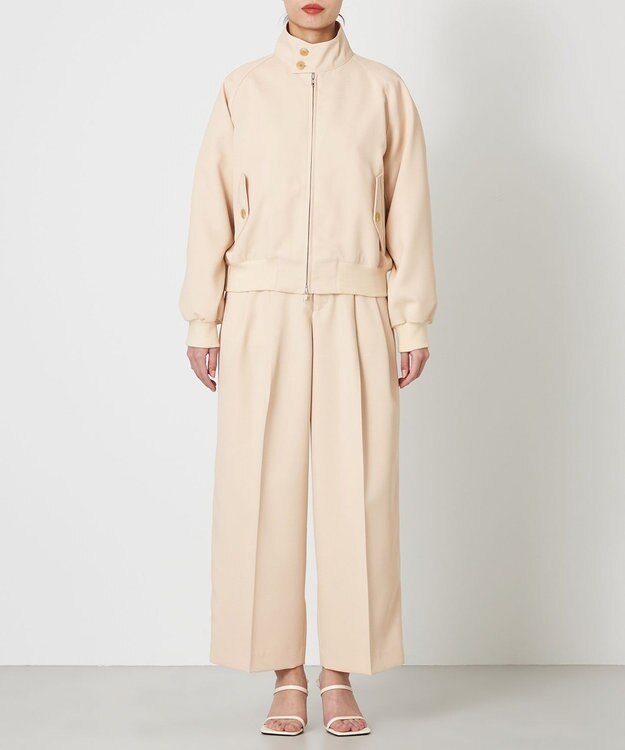 NAVE 【ReNAVE・セットアップ可/洗える/撥水加工】ホロウツイル ブルゾン ベージュ系