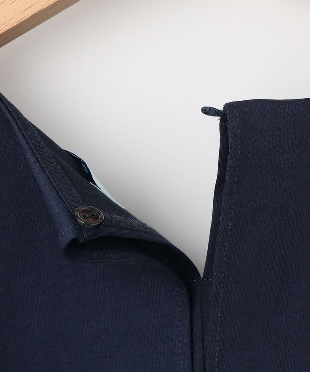 組曲 L ブラウスライクラッフル カットソー ネイビー系