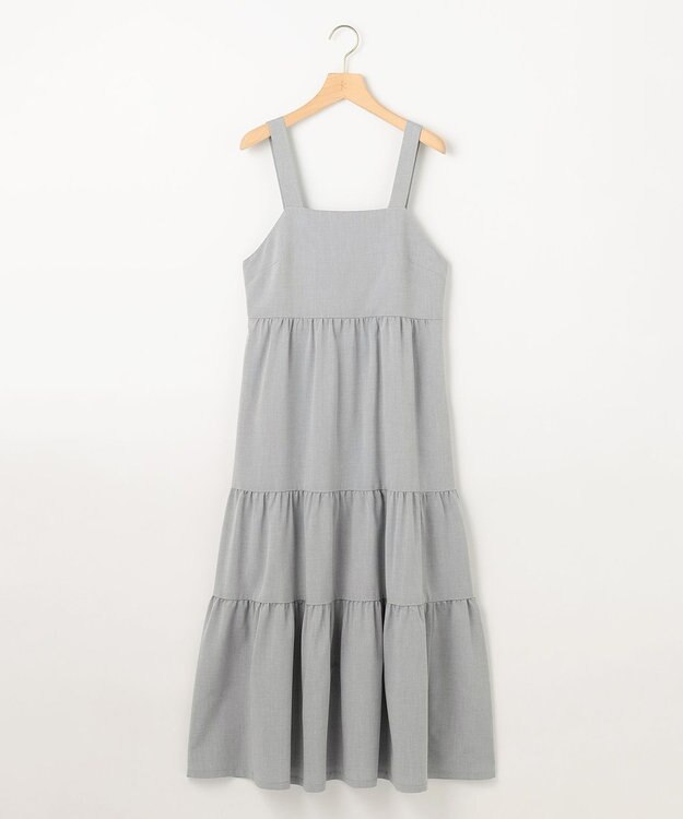 組曲 【WEB限定】ティアードワンピース ライトグレー系