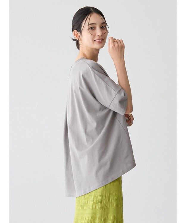 AMERICAN HOLIC 接触冷感バックタックカットプルオーバー Gray