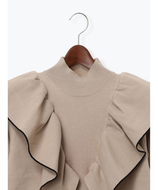 Te chichi ラッフルフリルニット ベージュ