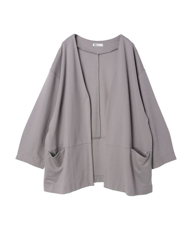 CRAFT STANDARD BOUTIQUE ポンチノーカラージャケット Purple