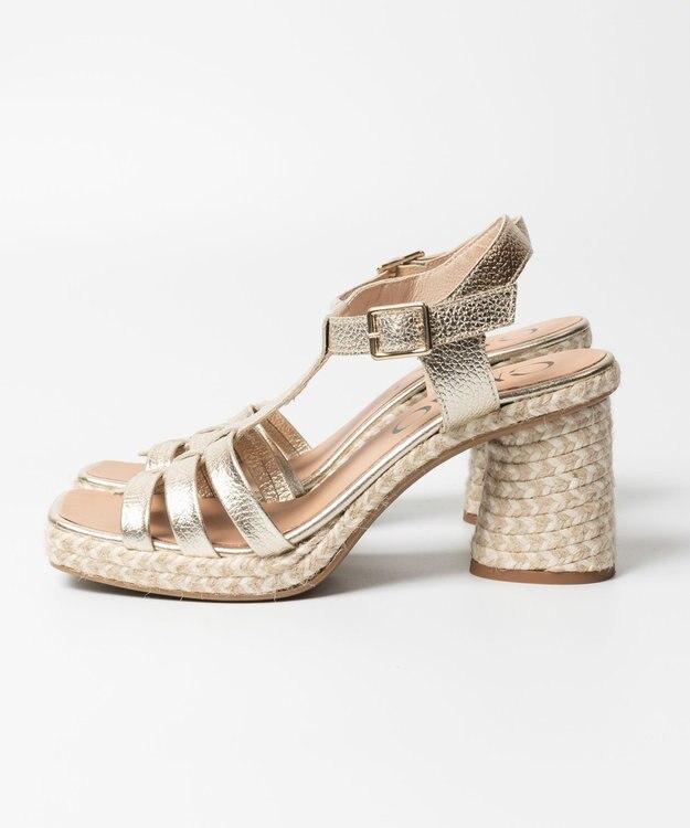 gaimo 【GAIMO/ガイモ】グルカ風ヒールサンダル/SIMONA-RS ゴールド