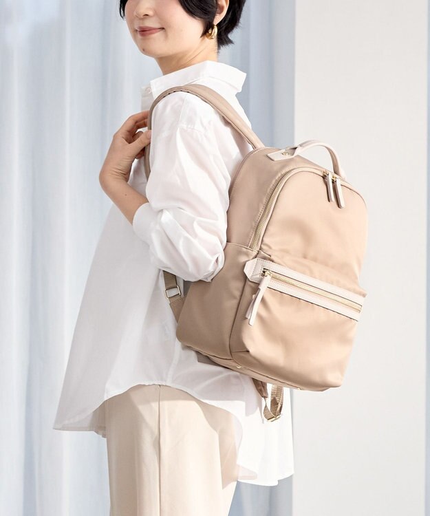 ACE BAGS & LUGGAGE ace. ラポルテム ビジネスリュック 2気室 A4 13.3インチPC収納 15L 68521 エース ベージュ