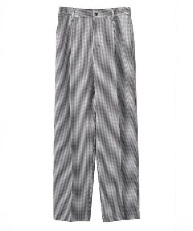FORFORMO Stretch Tuck Pants  ストレッチタックパンツ チェックブラック