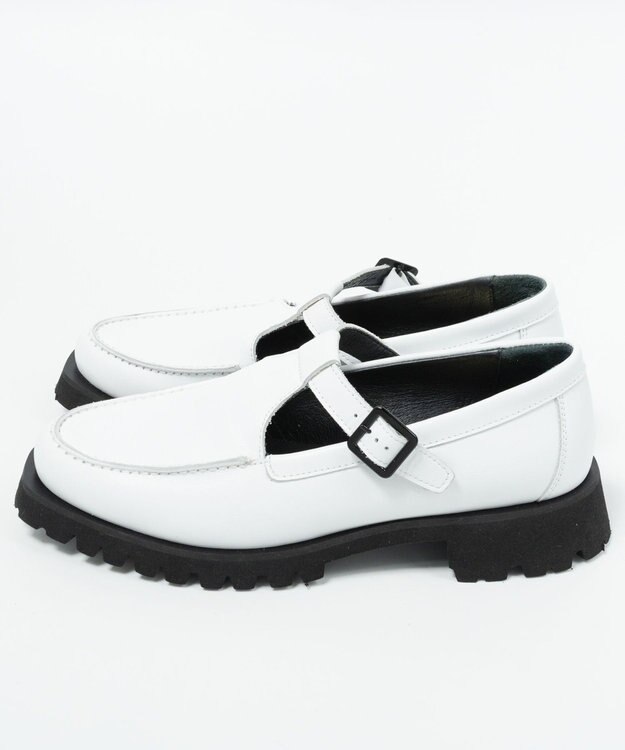 BONTRE 【BONTRE/ボントレ】Ｔストラップローファー ホワイト