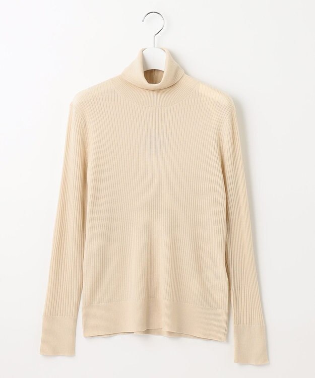 自由区 【洗える】CARIAGGI スーパーエクストラファインメリノ インナーニット ベージュ系