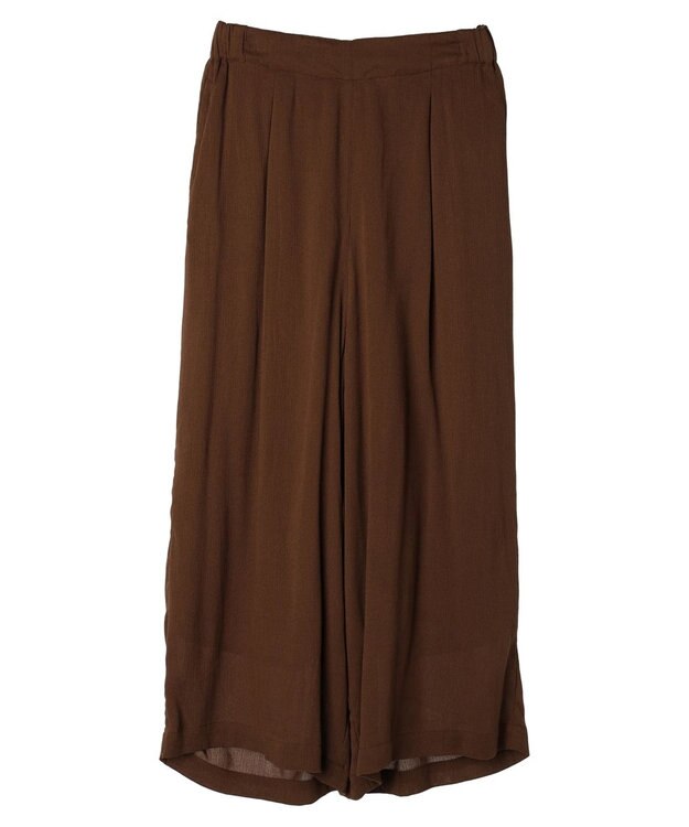 earth music&ecology レーヨンクレープイージーパンツ Brown