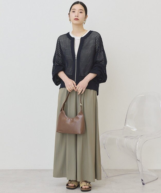 AMERICAN HOLIC 【選べる丈】ギャザースカーチョ【WEB限定カラー有り】 Khaki