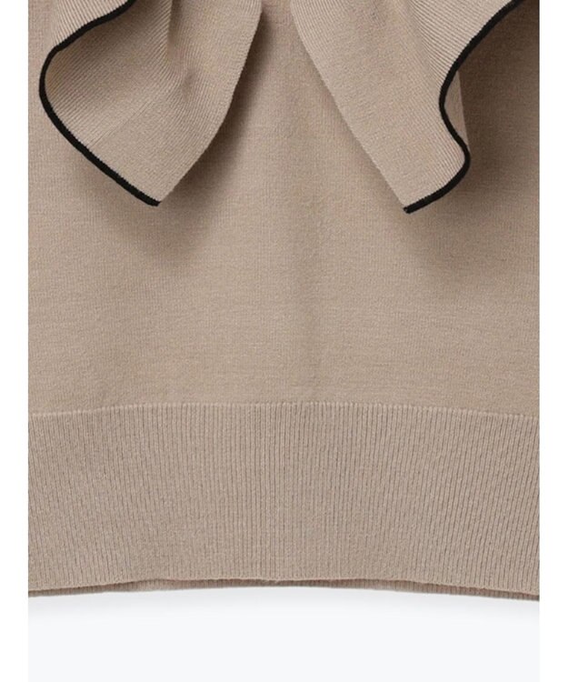 Te chichi ラッフルフリルニット ベージュ