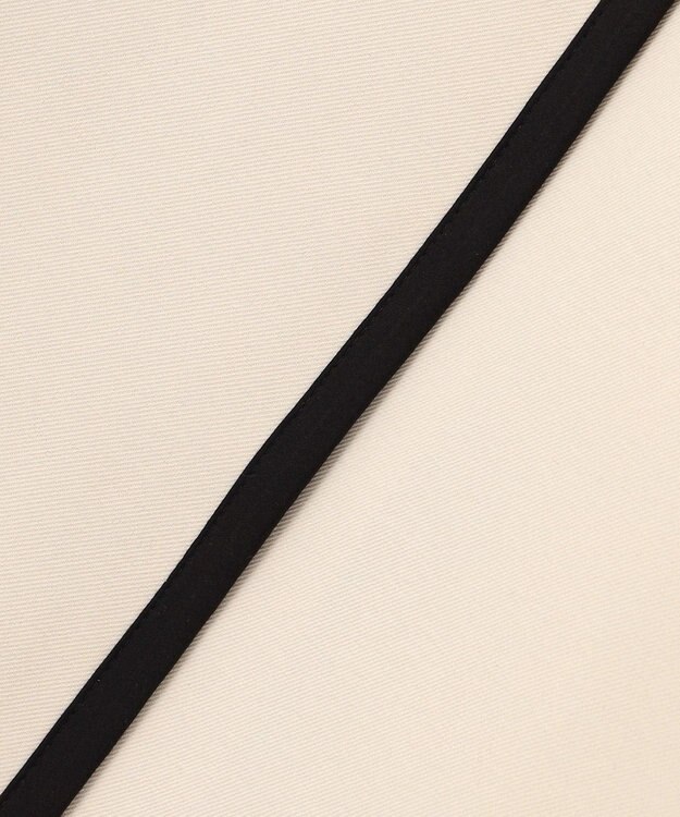 Feroux 【洗える】バイカラートリム ジャンパースカート ベージュ系