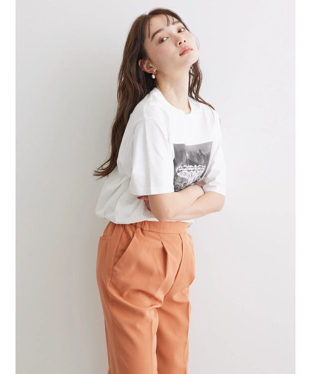 AMERICAN HOLIC フォトプリント半袖カットプルオーバー A