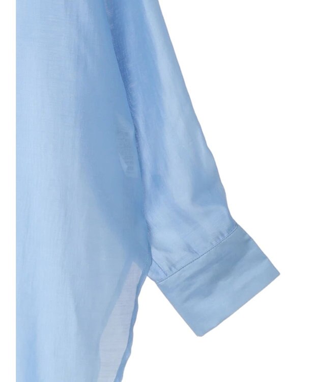 earth music&ecology ＢＩＧシアーシャツ Blue