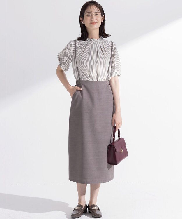 組曲 スクエアトゥローファー ブラウン系