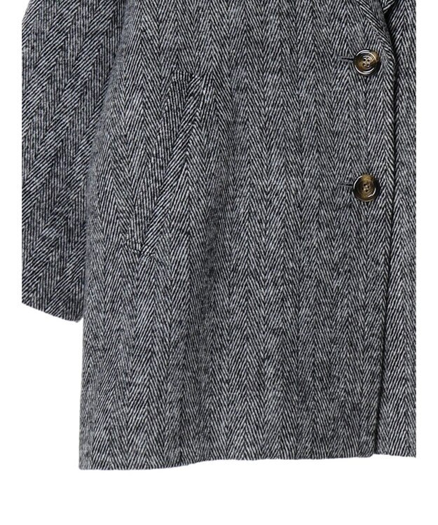 Green Parks ・ＥＬＥＮＣＡＲＥ　ＤＵＥ　ヘリンボーンミドルコート Gray