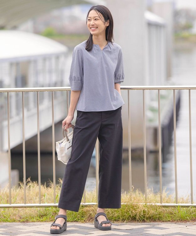 J.PRESS LADIES 【WEB限定カラーあり・撥水】ストラップ サンダル グレー系
