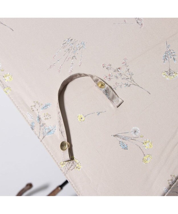 UNBILLION cache nez / アンティークフラワーバルーンショートパラソル ベージュ