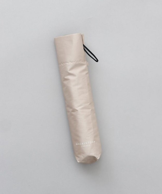 AURORA 【MACKINTOSH LONDON（マッキントッシュ ロンドン）】無地雨傘（折りたたみ傘） ベージュ