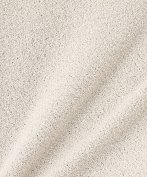 JOSEPH ABBOUD MOUNTAIN 【軽量/ソフト】ニットフリース スタンド ジップ ニット ライトグレー系